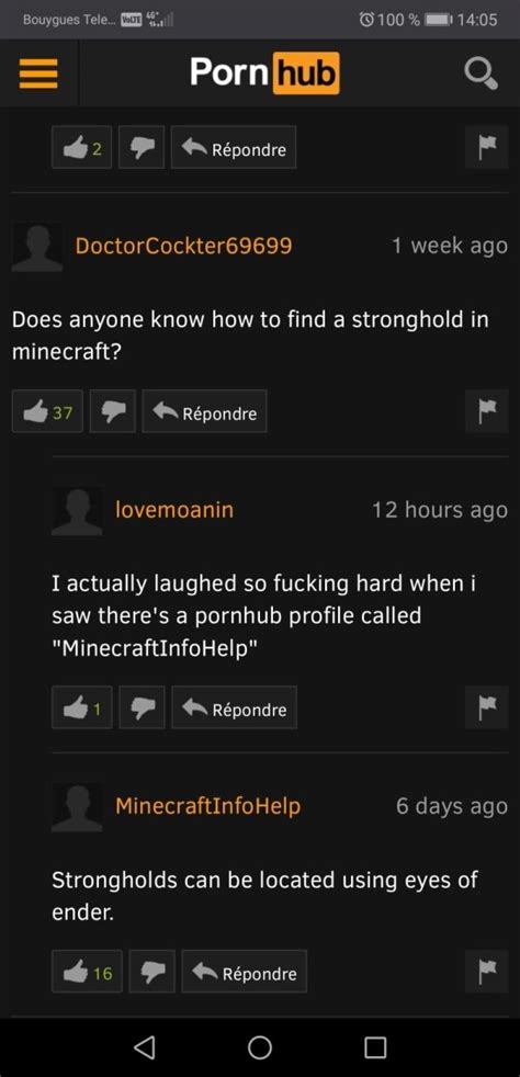 pornhub jokes|25 Times Pornhubs Comment Section Was Better Than The。